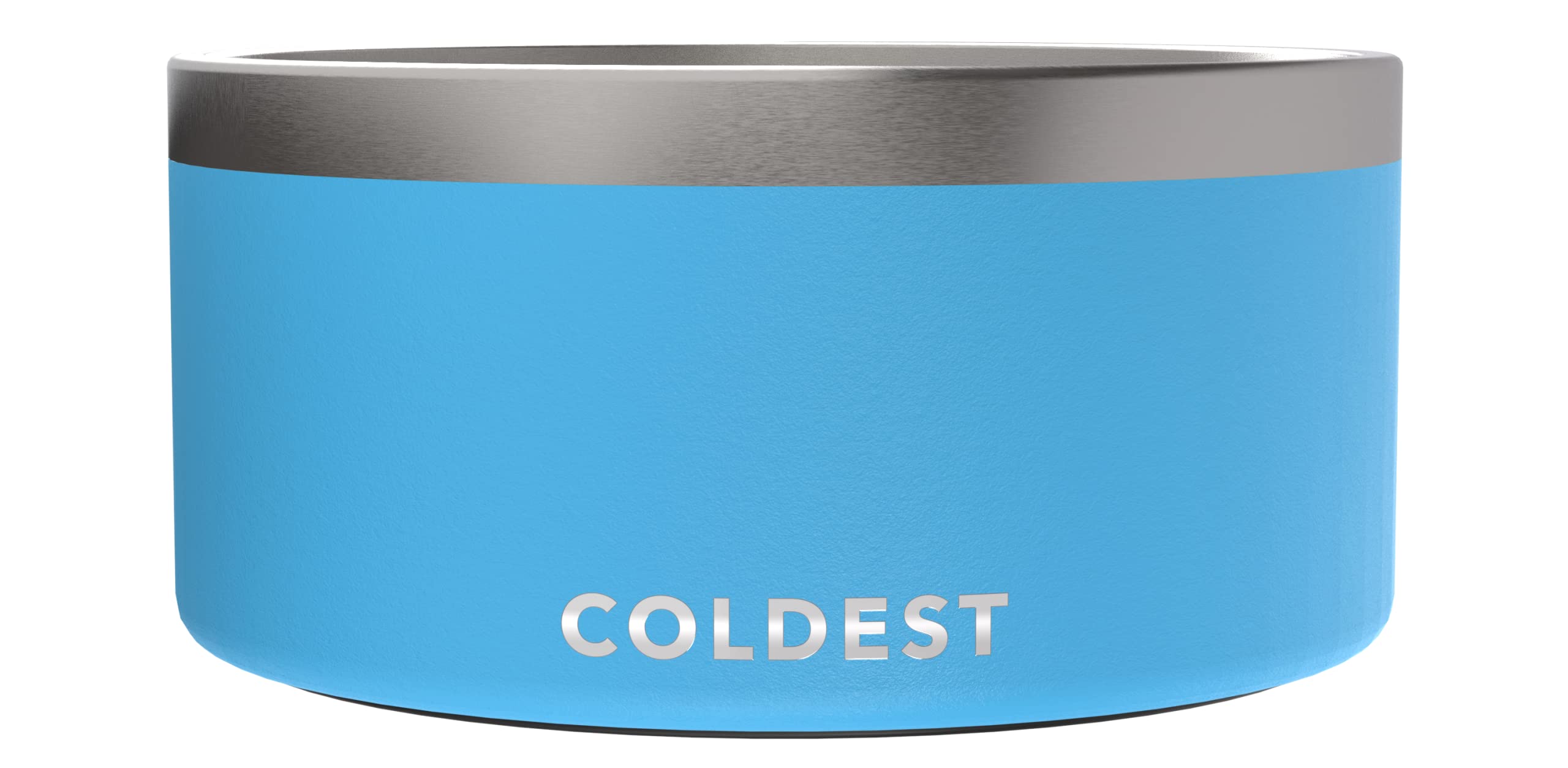 Coldest Dog Bowl - Anti Rust Metal, Non Slip, 3 Layers Insulated Stainless Steel Dog Bowls - Spill Proof & Heavy Duty - Water Bowl for Dogs, Cats & Pets, Dish Washer Safe (21 oz, Mars Red Glitter)
