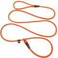 MayPaw Slip Lead Control Leash for Dogs No Pull, 13+ Colors Classic Dog Lead 7 FT Pet Slip Leash, 1/4” Rope Leashes for Small Medium Animals (7ft*1/4", Black)