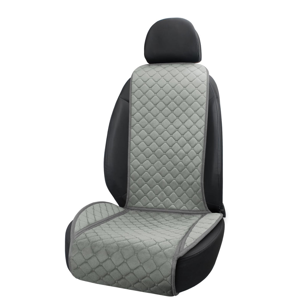 surpassme Comfortable Car Seat Covers Universal Front Seat Covers for Car Accessories, Padded Car Interior Covers for Automotive, SUV, Truck, and Van(Black)