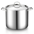 Cooks Standard Classic 6 Quart Stock Pot with Lid, Stainless Steel Dutch Oven