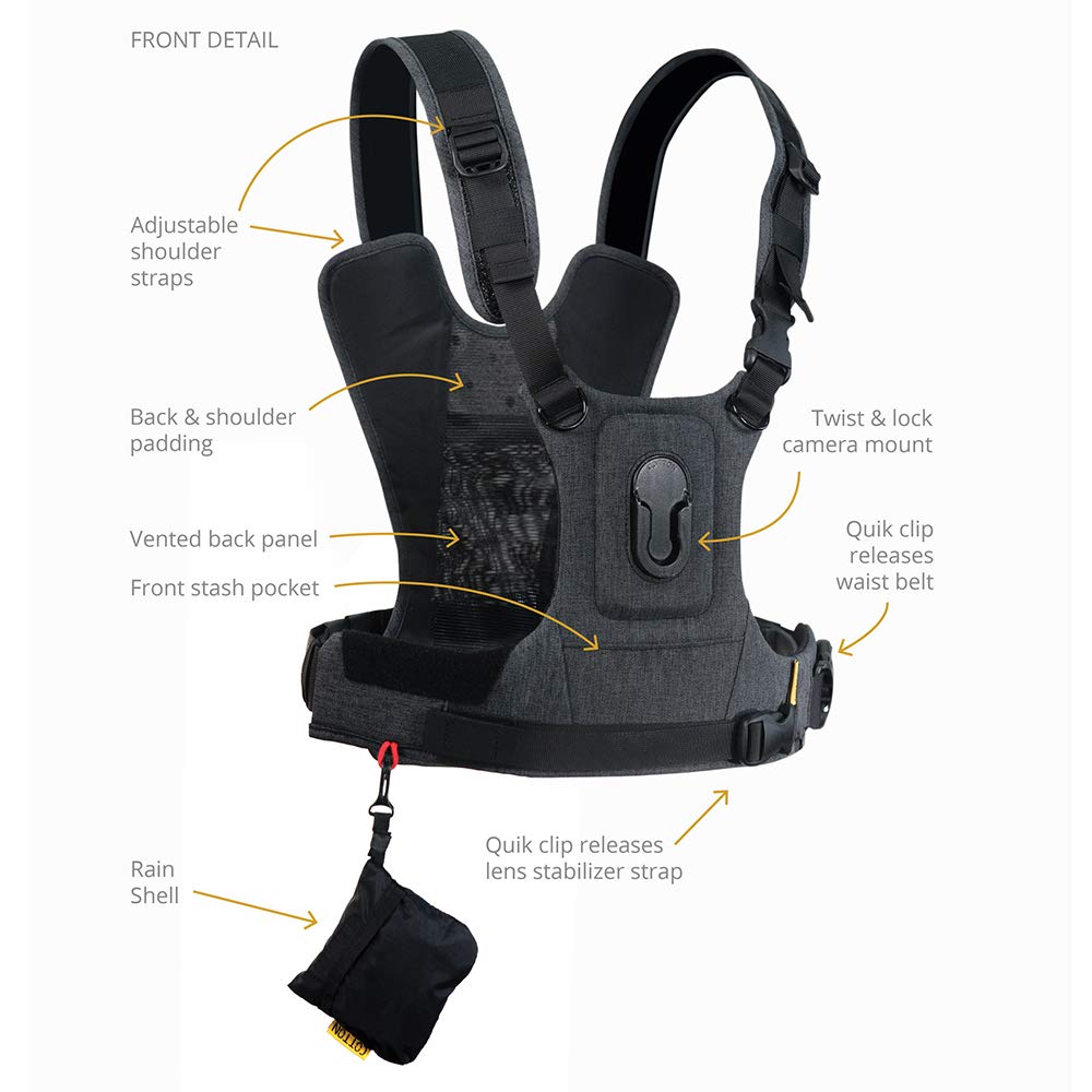 Cotton Carrier CCS G3 Camera Harness System for One Camera, Camo, 1 Camera