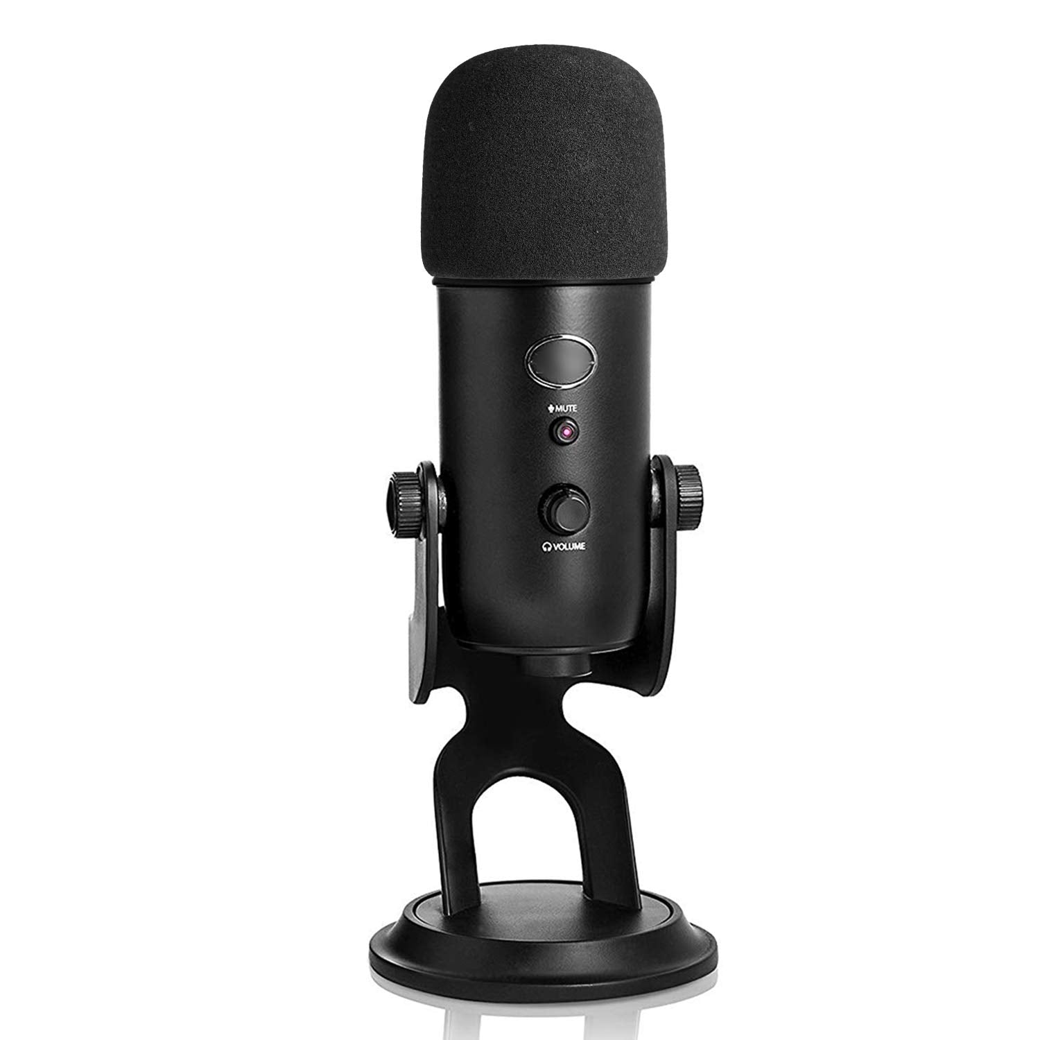 YOUSHARES 2PCS Blue Yeti Pop Filter for Blue Yeti Microphone, Yeti Foam Windscreen with Dead Cat Blue Yeti Mic Cover for Yeti Mic and Blue Yeti Pro USB Microphone