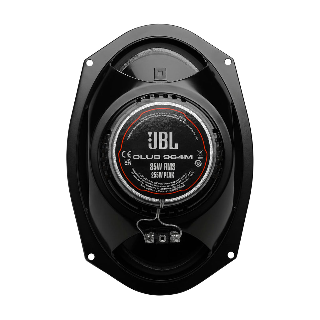 JBL Club 34F - 3-1/2" (87mm) Two-Way Car Speaker, 75 Watts Peak, 25 Watts RMS, Sensitivity (@ 2.83V): 89dB, Frequency Response: 90Hz – 20kHz, Nominal Impedance: 3.0 ohms