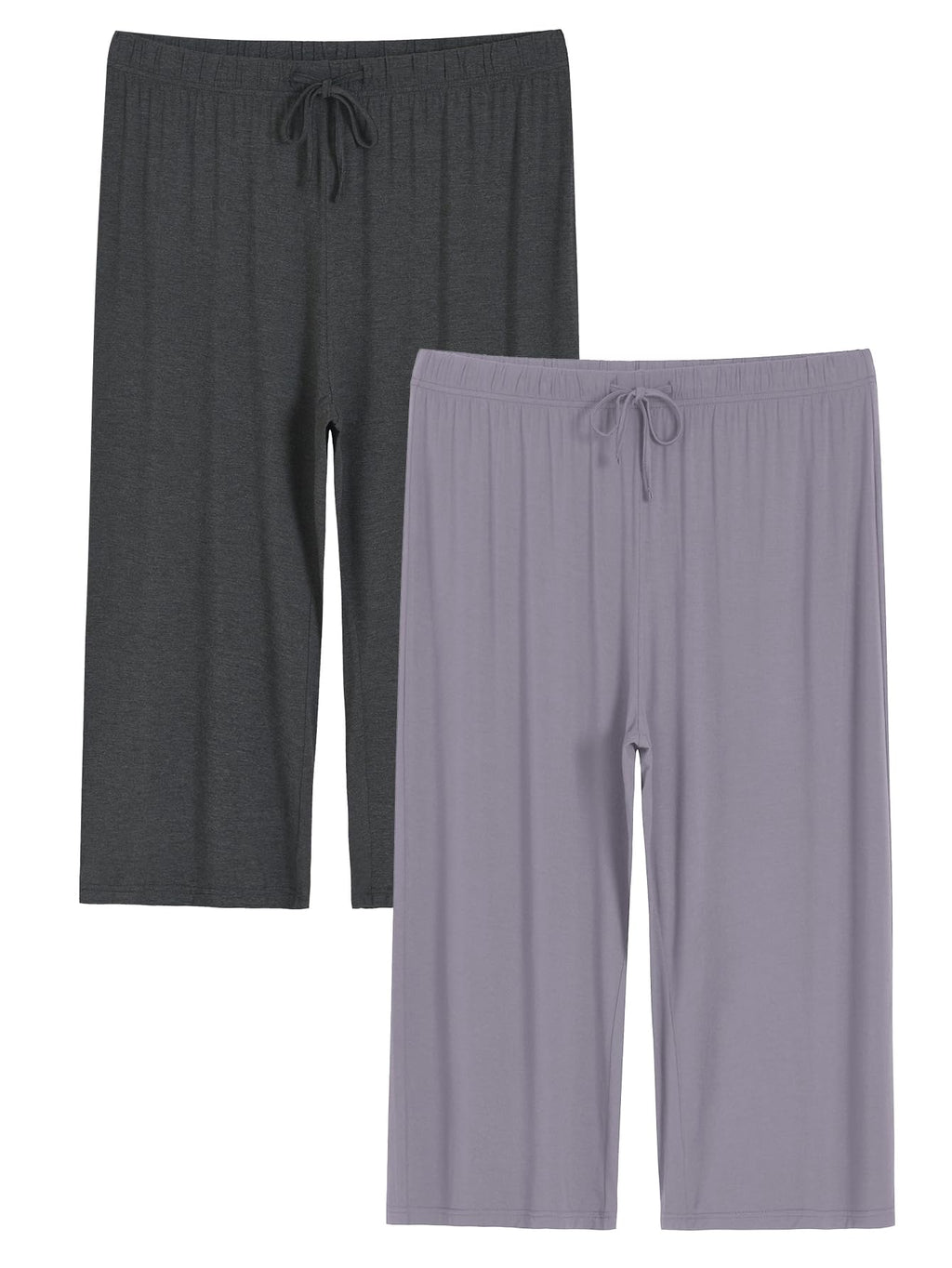 Latuza Women's Plus Size Capri Pajama Pants Wide Leg