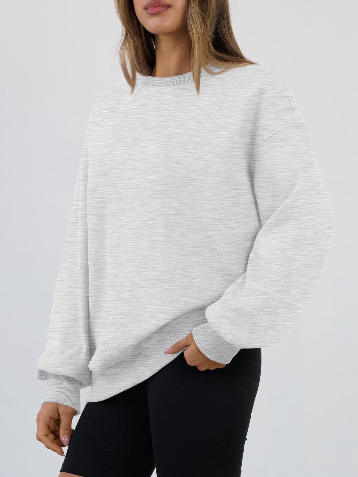 Trendy Queen Sweatshirts for Women Hoodies Oversized Crewneck Tops Sweaters Comfy Fall Winter Outfits Clothes 2026 Fashion