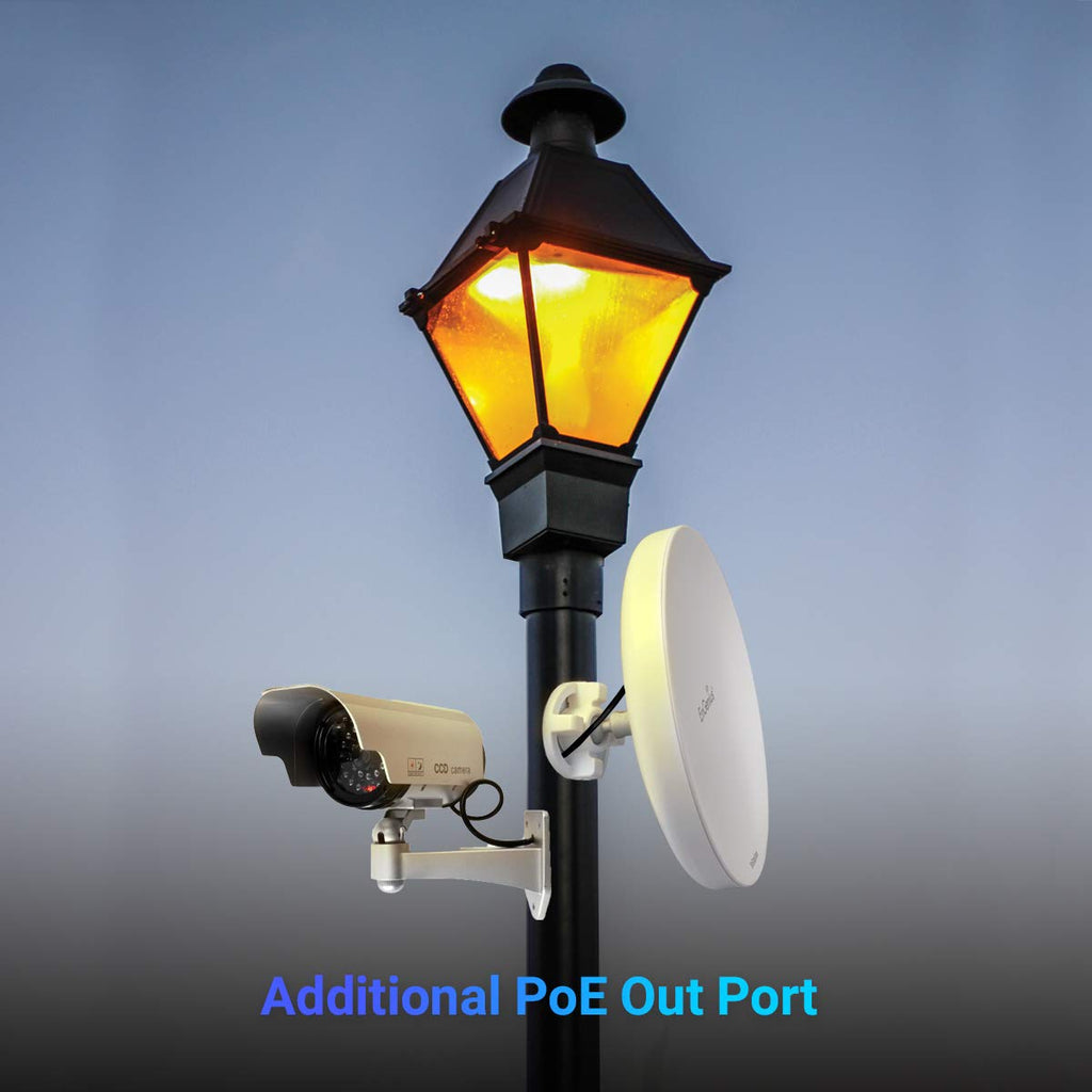 EnGenius Wi-Fi 6 (802.11ax) 5GHz 1,200 Mbps, 2x2 Outdoor Wireless Bridge, 26 dBm, high gain 19 dBi Directional Antenna, IP-55 housing, up to 6 Miles Point-to-Point [EnStation6 KIT]