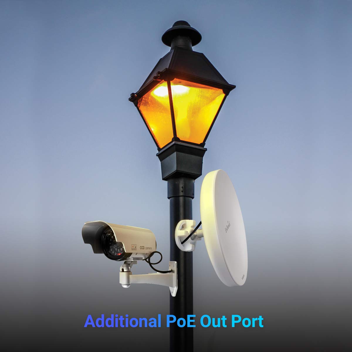 EnGenius Wi-Fi 6 (802.11ax) 5GHz 1,200 Mbps, 2x2 Outdoor Wireless Bridge, 26 dBm, high gain 19 dBi Directional Antenna, IP-55 housing, up to 6 Miles Point-to-Point [EnStation6 KIT]