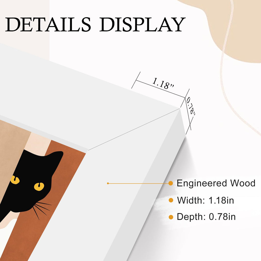 16x24 Black Frame 2 Pack, Engineered Wood for 24 x 16 in Poster | Horizontal or Vertical Wall Mounting, 24x16 Poster Frames for Gallery, Office, and Home Decor