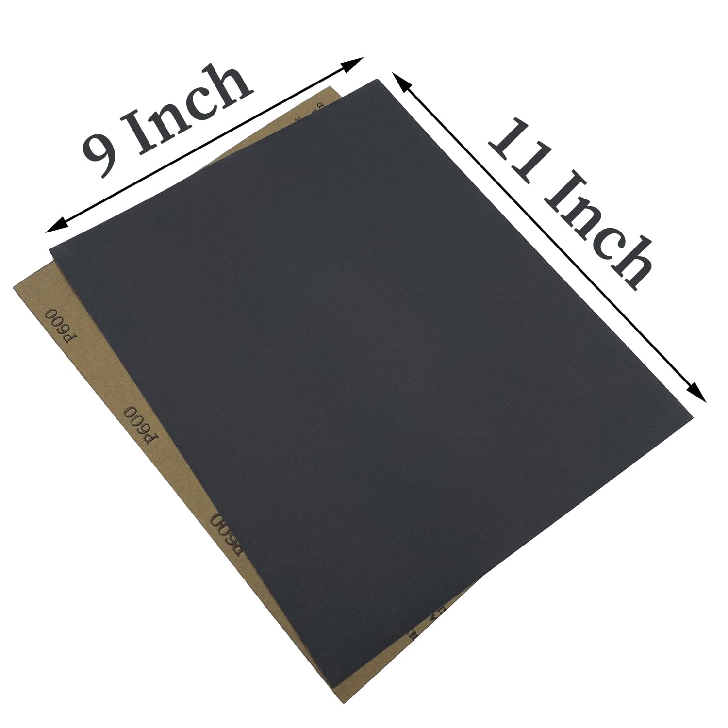 80 Grit Wet Dry Sandpaper, 9 x 11 Inch Sanding Sheets, 10PCS Premium Silicon Carbide Sand Paper for Wood Metal Ceramic or Auto Polishing and Scratches Removing