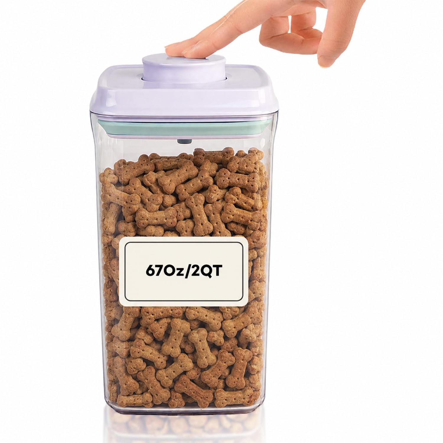 Bop Top Airtight Food Storage Containers with Lid 13.5 Cups / 108 oz | Kitchen Canister Sets | Air Tight Pantry Container | Pop Top Dry Food Storage Containers for Snacks, Sugar, Flour, Baking, Pasta