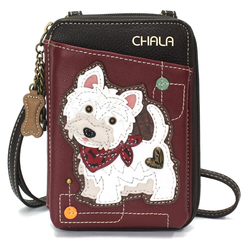 CHALA Wallet Crossbody Cell Phone Purse - Women Faux Leather Multicolor Handbag with Adjustable Strap