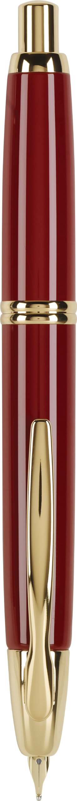 PILOT Vanishing Point Collection Refillable & Retractable Fountain Pen, Black Carbonesque Barrel with Rhodium Accents, Blue Ink, Medium Nib (60246)