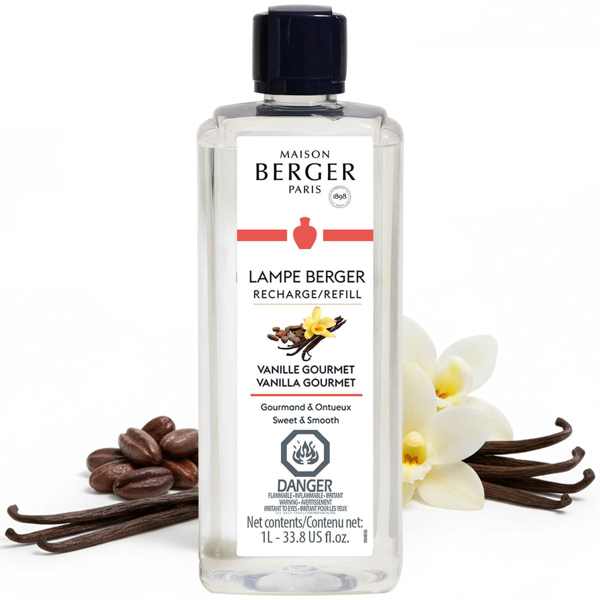 MAISON BERGER Lampe Berger Refill, 1 L, Agaves Garden | Catalytic Lamp Fragrance Refill, Helps Neutralize Odors, ~160 h Fragrance Diffusion, Made in France