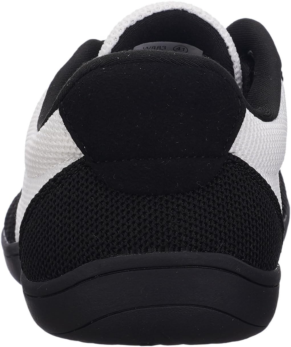 WHITIN Men's Wide Toe Box Barefoot Sneakers + Breathable Knit Walking Shoes