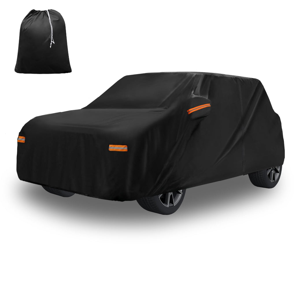 X AUTOHAUX Car Cover for Mini Cooper 2DR 2002-2021 210D-PU Outdoor Full Car Cover All Weather with Door Zipper