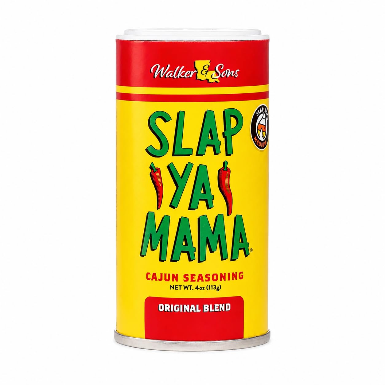 Slap Ya Mama Cajun Seasoning from Louisiana, Original Blend, No MSG and Kosher, 4 Ounce