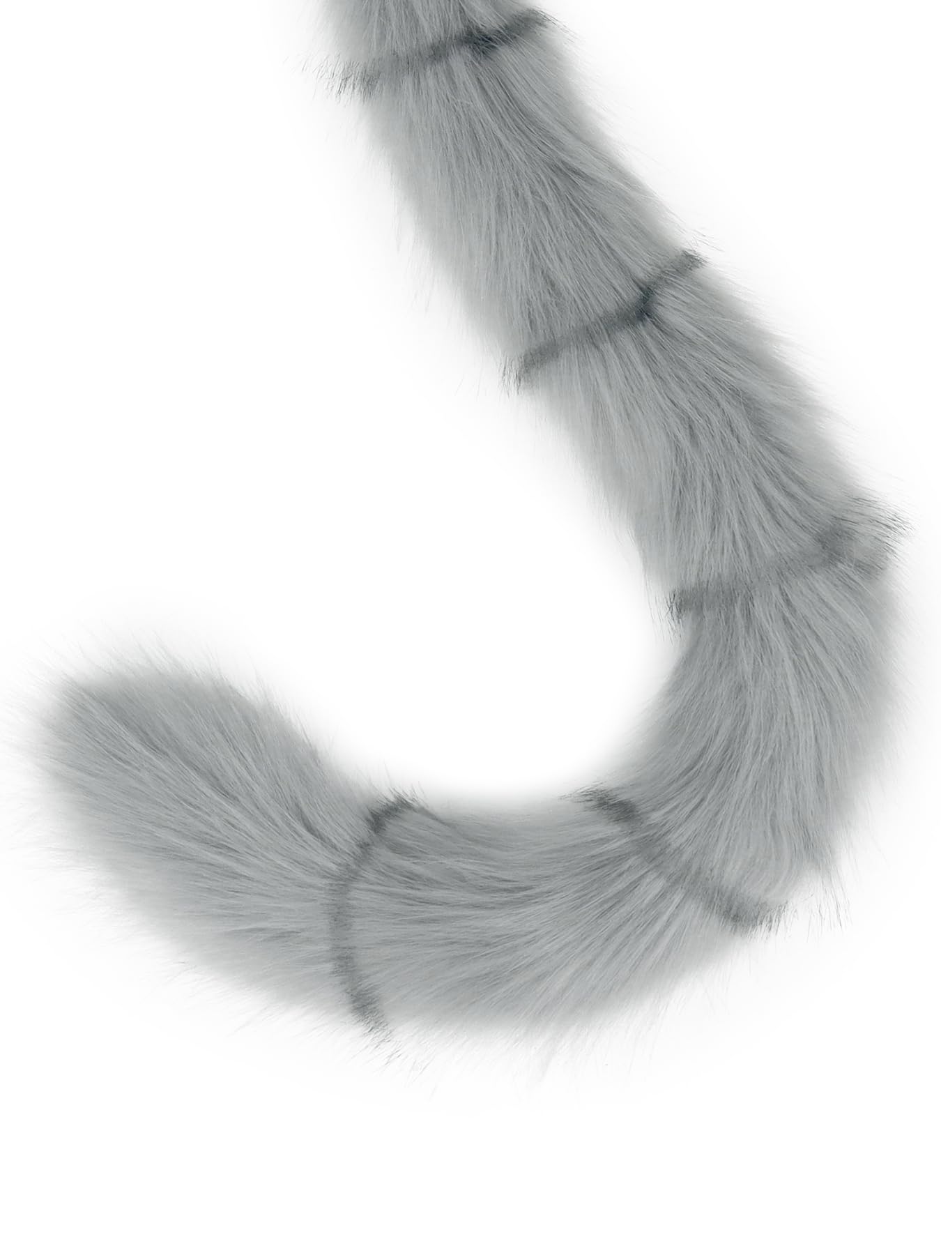 QinRuan Animal Cosplay Costume Accessories Furry Faux Fur Cat Ears Headband and Fox Tail Set Halloween Accessory