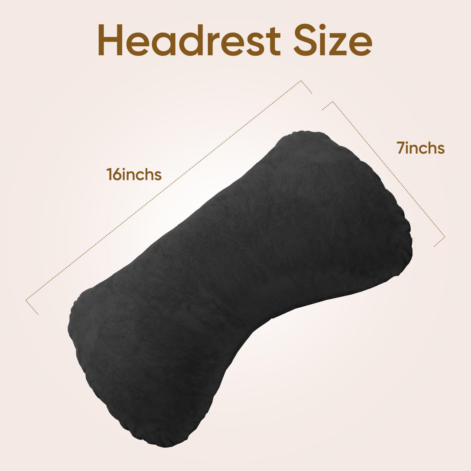 OAISZ Reading Pillow for Sitting in Bed Adult, Reading Pillow with Shredded Memory Foam, Bed Pillow with Washable Cover, Back Pillow Sitting Up with Extend Arms, Beige, X-Large
