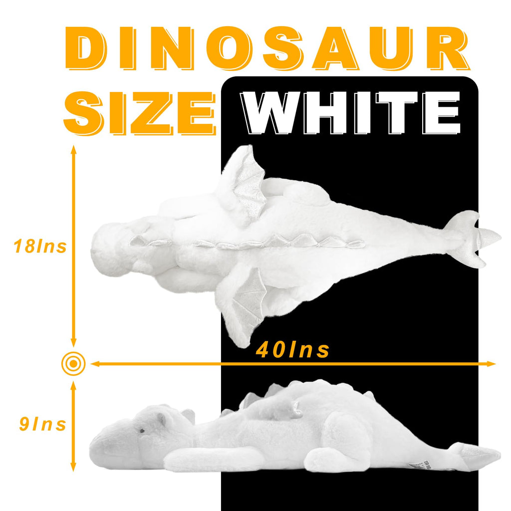 YOUBLEK 27.5 in 2Lb Weighted Stuffed Animals,Cute Plush Dragon,Weighted Stuff Dinosaur Toy for Kids Adult Gift or Decoration