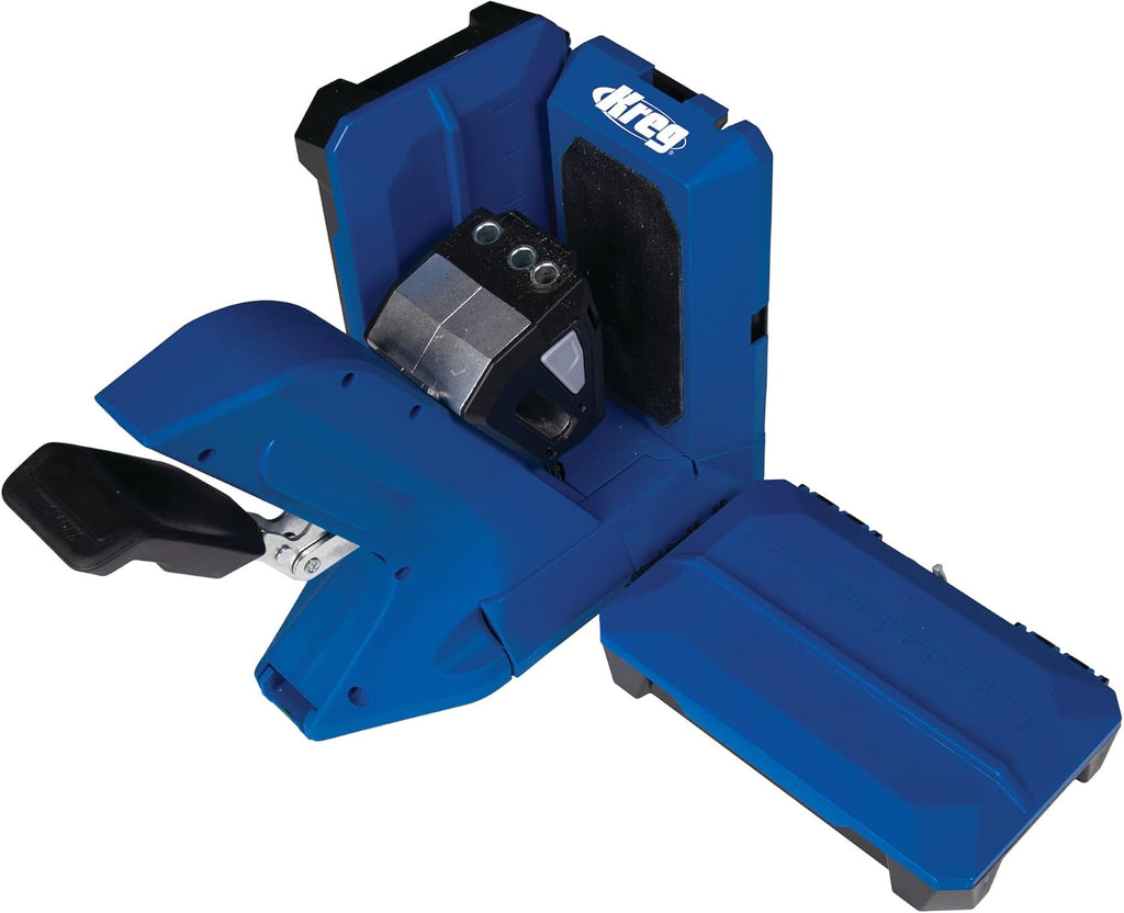 Kreg Tool KPHJ720PRO Pocket-Hole Jig 720PRO - Easy Clamping & Adjusting - Includes Durable Kreg Pocket-Hole Screws - For Materials 1/2" to 1 1/2" Thick