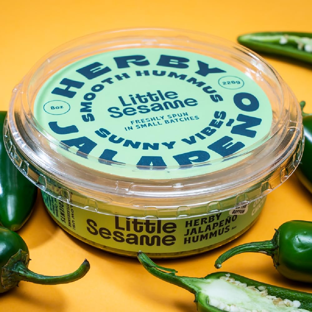 Little Sesame Herby Jalapeno Hummus, 8 OZ