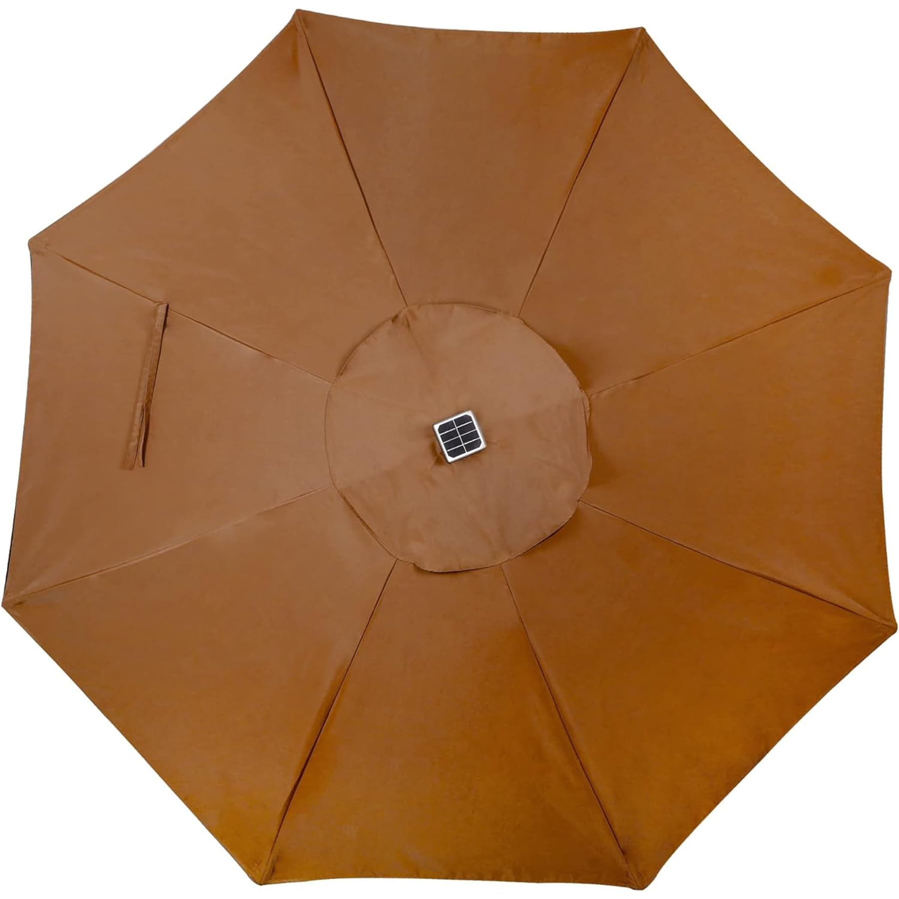 Blissun 9 ft Solar Umbrella, 32 LED Lighted Patio Umbrella, Table Market Umbrella, Outdoor Umbrella for Garden, Deck, Backyard, Pool and Beach (Light Blue)