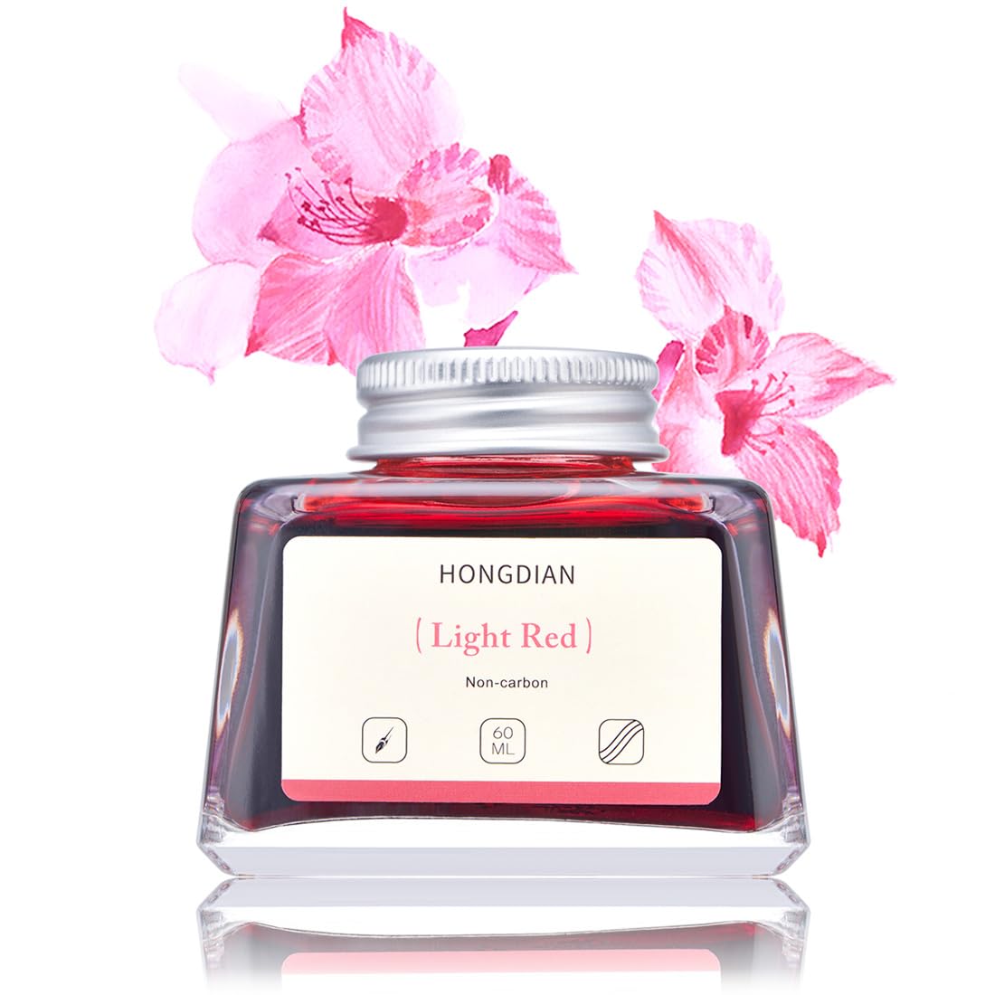 Asvine Hongdian Fountain Pen Bottled Ink Black, 60ml Fountain Pen Bottled Ink, Non Carbon