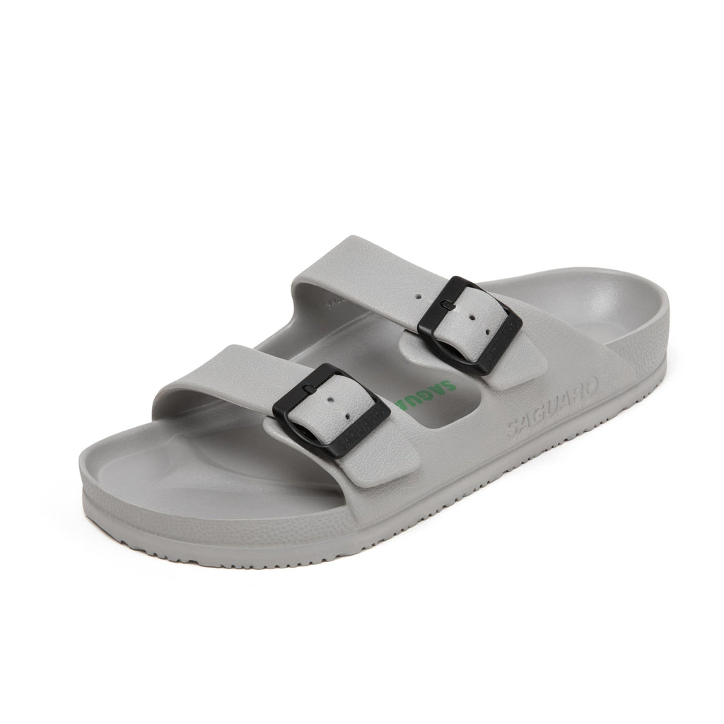 SAGUARO Men's Women's Comfort Double Buckle Sandals Lightweight Adjustable EVA Sandals with Rubble Sole