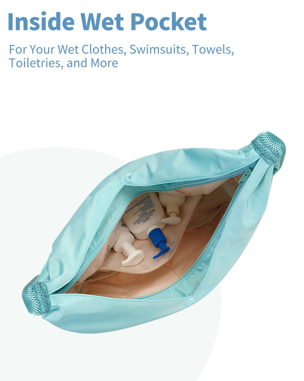 Ceneda Large Gym Bag for Women with Hidden Yoga Mat Holder & Shoe Compartment & Wet Pocket, Sports Duffle Bag for Travel
