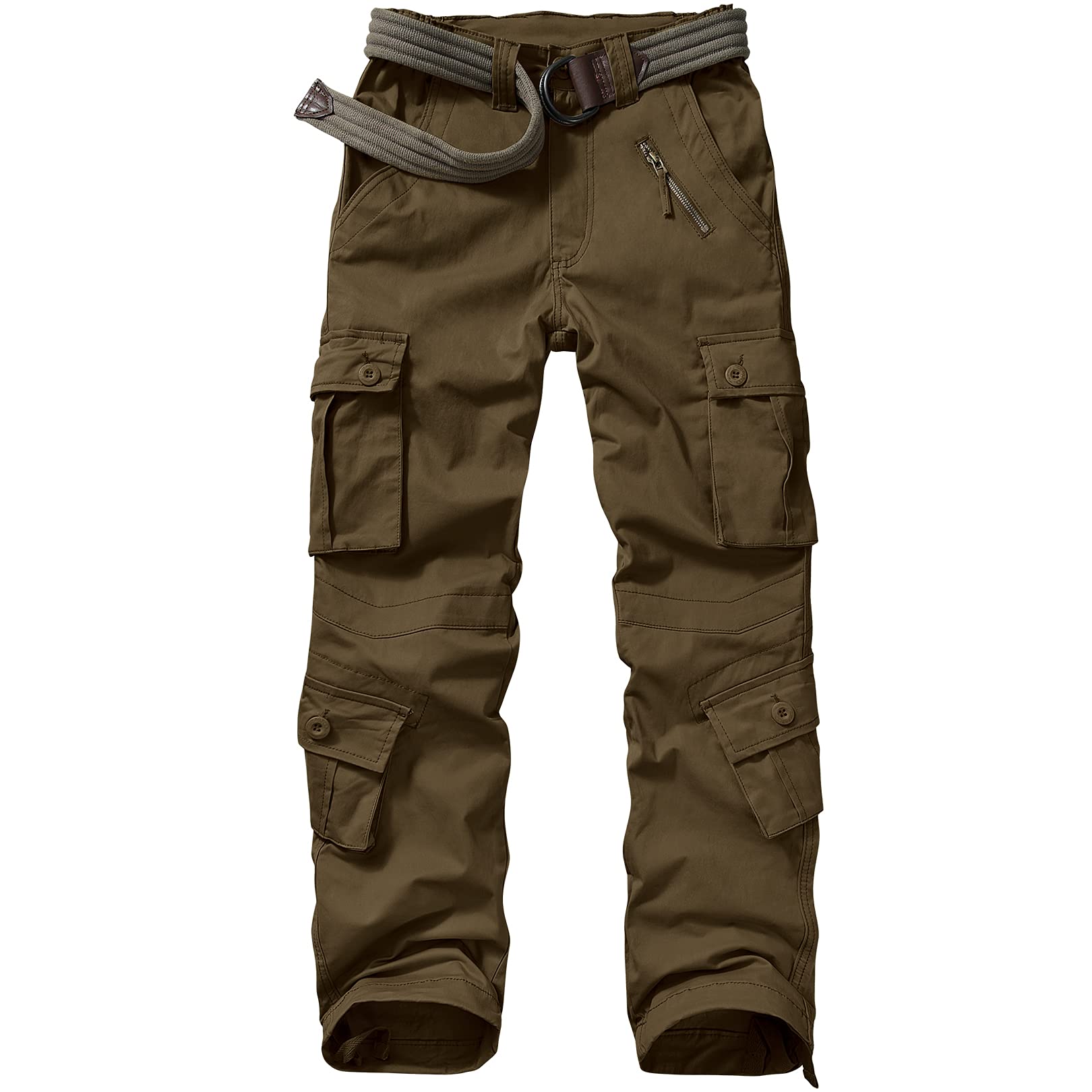 Womens Cargo Pants Army Combat Work Pants with 8 Pockets Casual Cotton Ripstop Construction Pants