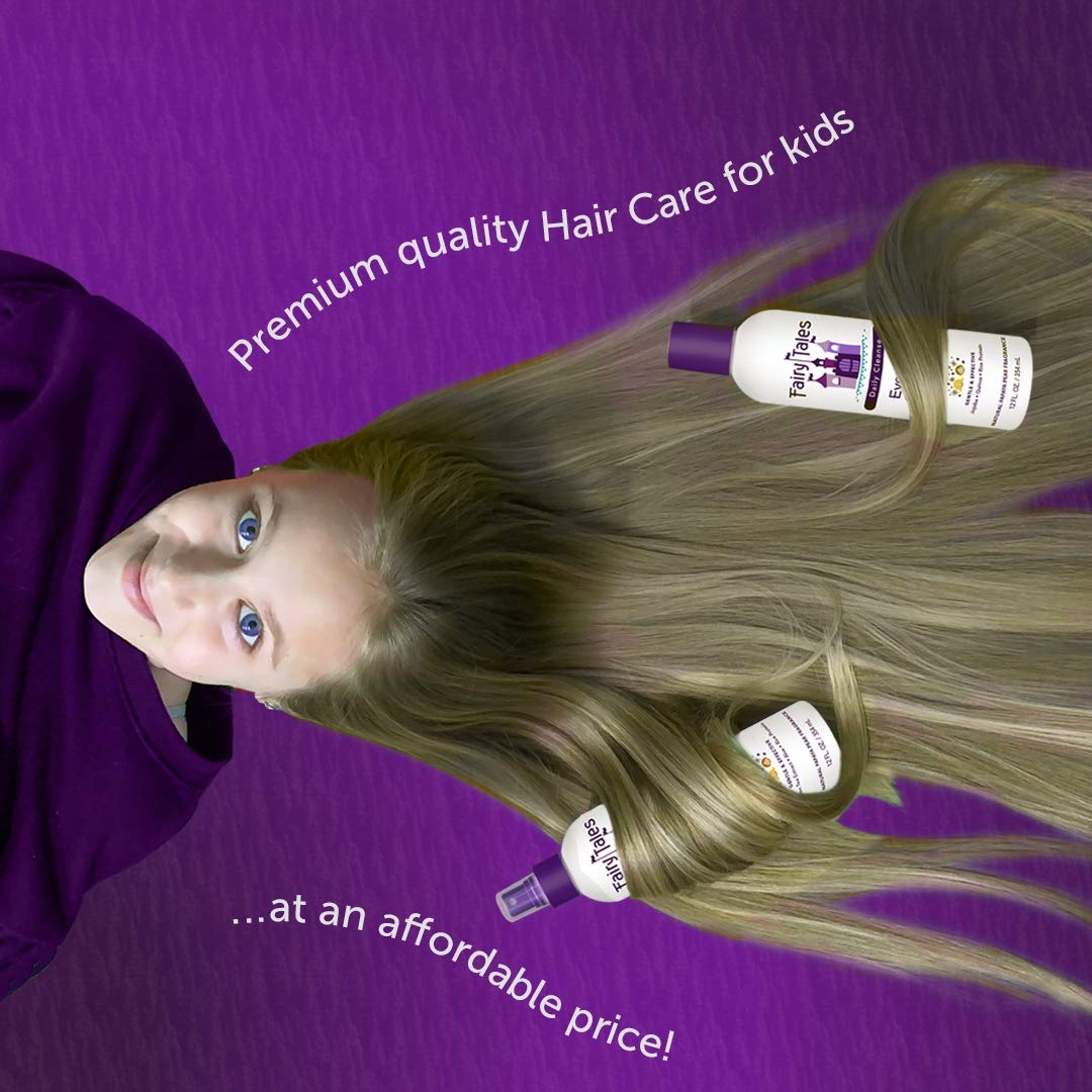 Fairy Tales Daily Cleanse Everyday Kids Shampoo - Gentle Natural Defining Shampoo, Tangle Free, Moisturizing and Hydrating Formula, Clean and Natural Ingredients -Paraben Free - 12 oz.