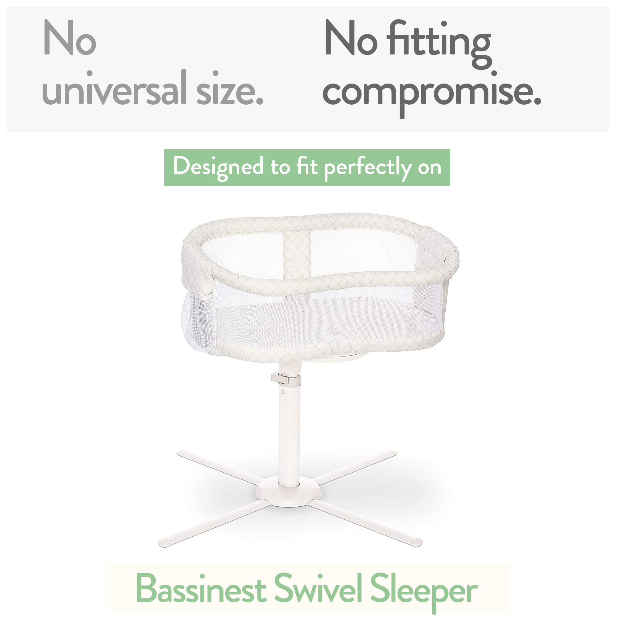 Joey + Joan Bassinet Sheets Compatible with 4moms Mamaroo Sleep Bassinet - Fits 18 x 30 Inch Oval Bassinet Mattress – Buttery Soft 100% Cotton – 2 Pack – Farm Animals – 2 Pack