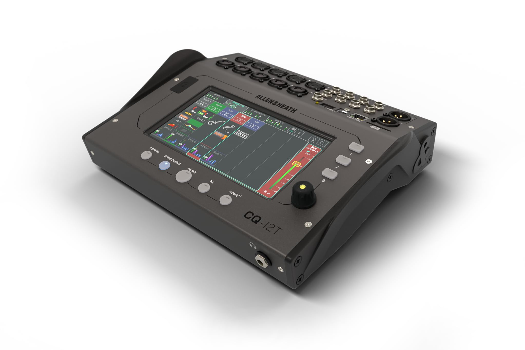 Allen & Heath CQ-12T Digital Mixer with 7" Touchscreen and Bluetooth Connectivity
