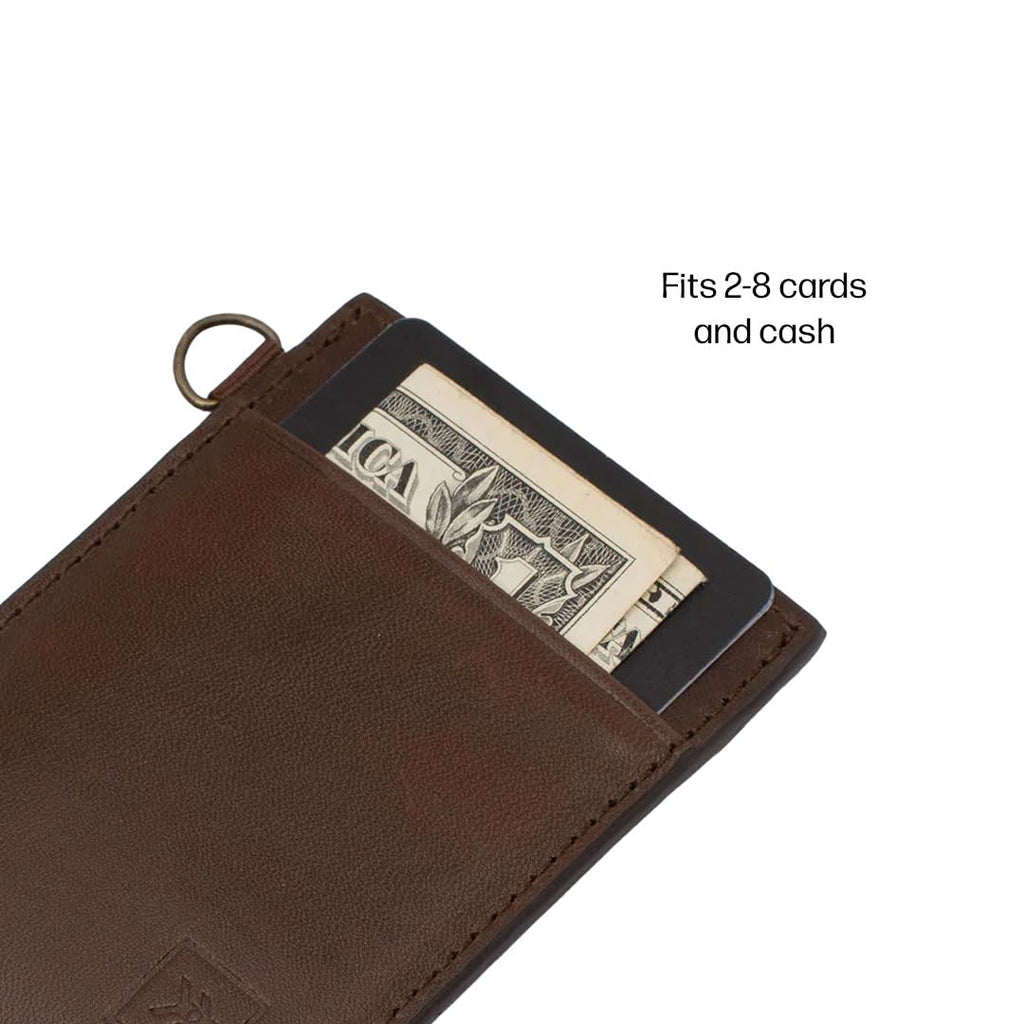 Thread Wallets Ultra Slim Minimalist Leather Card Holder Wallet (Benny)