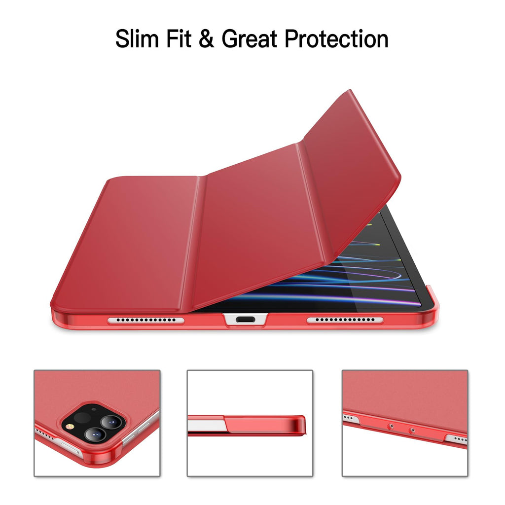 JETech Case ONLY for iPad Pro 11-Inch, 2022/2021/2020/2018 Model, Compatible with Pencil, Cover Auto Wake/Sleep (Black)