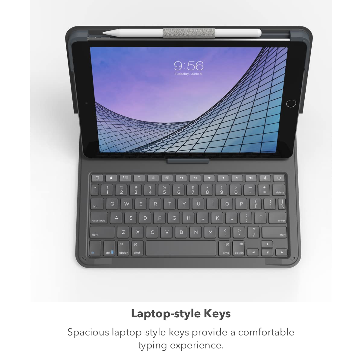ZAGG - Messenger Folio 2 - Tablet Keyboard & Case for 10.2-inch iPad, 10.5-inch iPad/Air 3