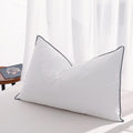 Feather Down Pillows Standard Size Set of 2, Luxury Hotel Collection Bed Pillow 2 Pack, Airyfil™ Powered Fillings & Feathers Pillow，Fluffy Plush for Side Sleepers,Firm, 20x26 in.
