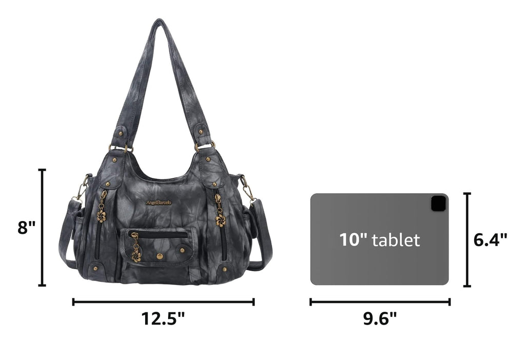 Angel Barcelo Purses for Women Soft PU Leather Shoulder Bag Crossbody Purse and Handbags
