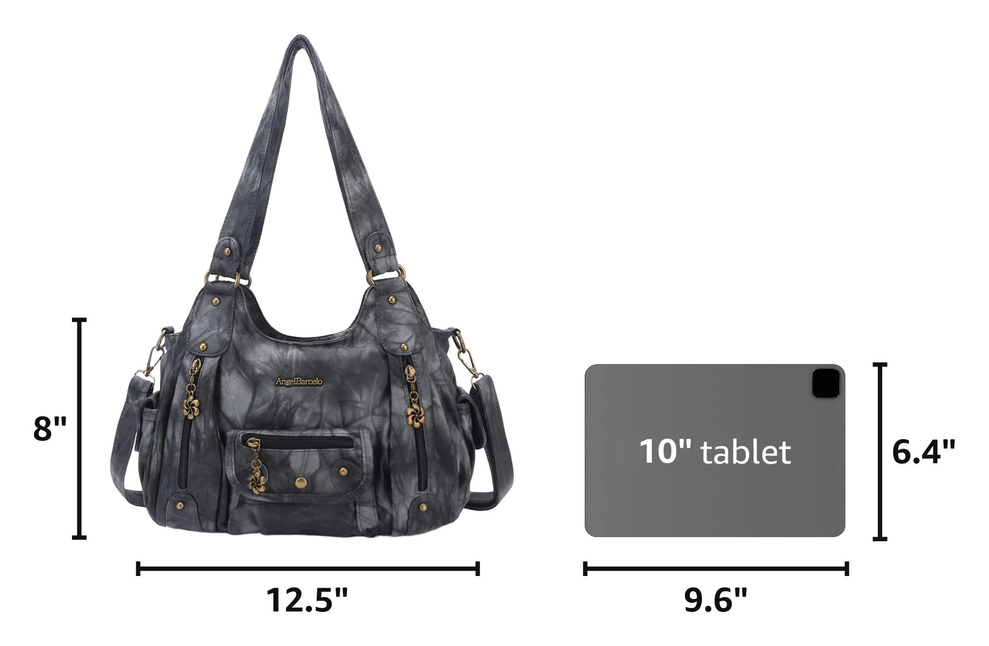 Angel Barcelo Purses for Women Soft PU Leather Shoulder Bag Crossbody Purse and Handbags