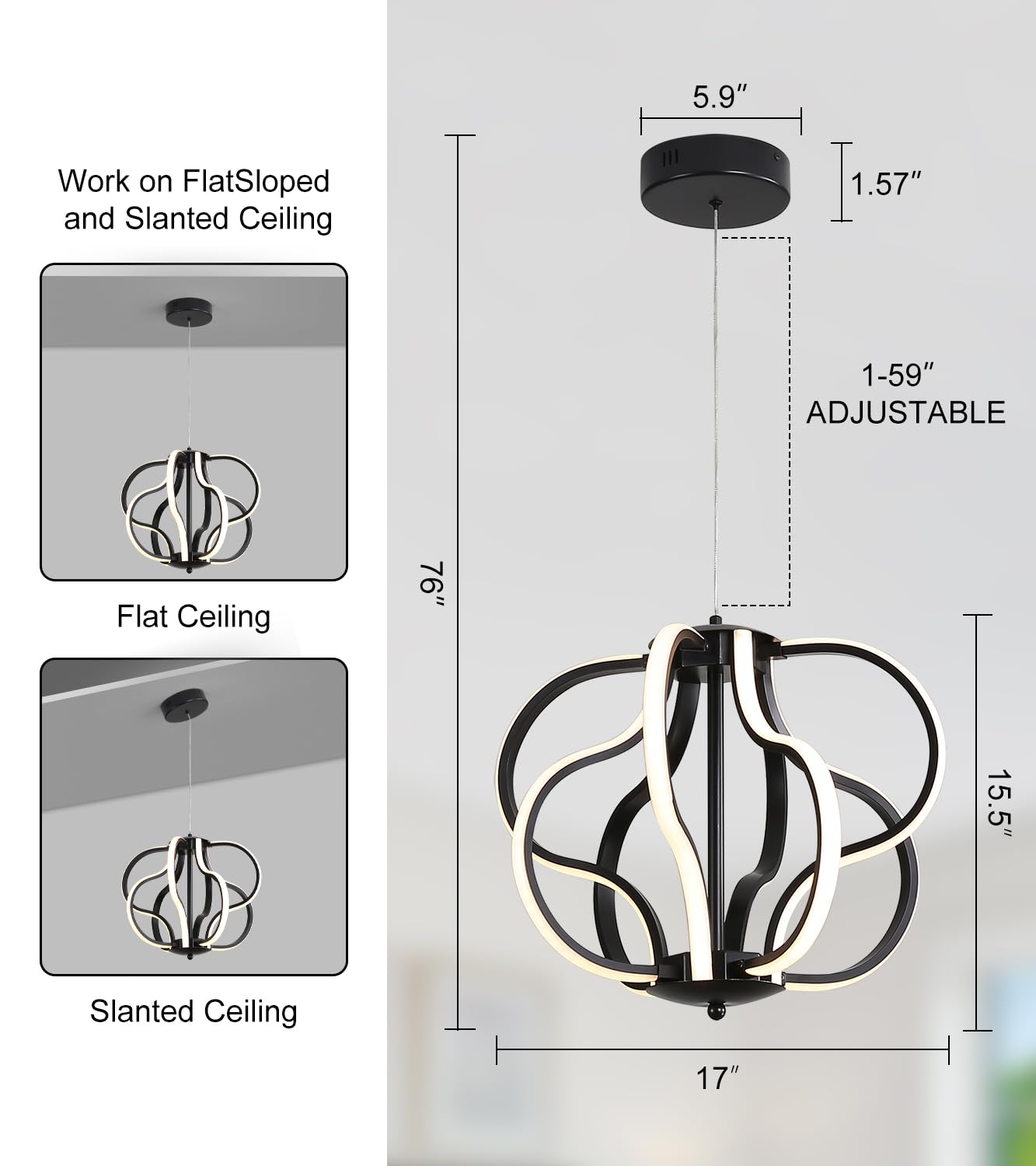 Modern Gold LED Chandelier with Remote Control, Dimmable LED Chandelier with 3 Color Temperature,8 Lights Hanging Pendant Lights for Dining Room Foyer Entryway Kitchen Living Room