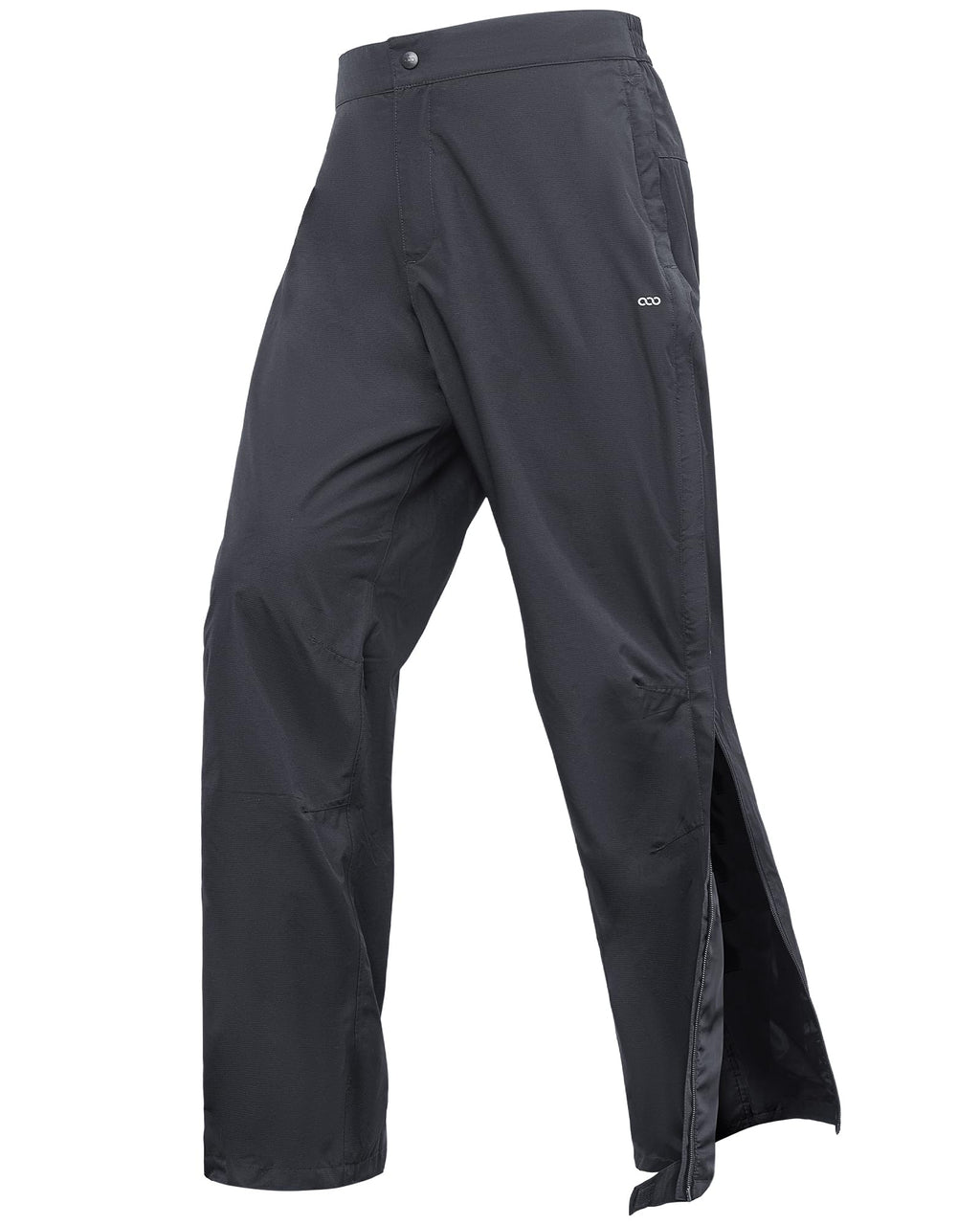 33,000ft Men's Rain Pants Full Zip Waterproof Pants Breathable Rain Over Trousers for Outdoor Hiking Golf Work