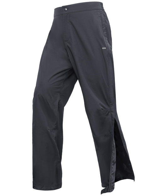 33,000ft Men's Rain Pants Full Zip Waterproof Pants Breathable Rain Over Trousers for Outdoor Hiking Golf Work