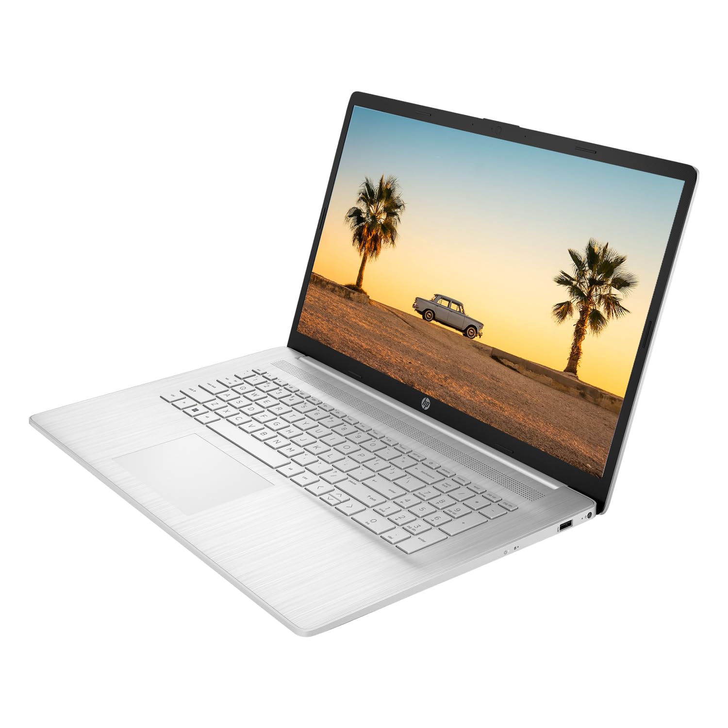 HP 2023 17 Laptop, 17.3" HD+ Touchscreen Display, AMD Ryzen 5 7530U Processor (Beats i7-1165G7), 12GB RAM, 256GB SSD, Wi-Fi 6, HDMI, Backlit KB, Webcam, Windows 11 Home, Silver, KKE Accessories