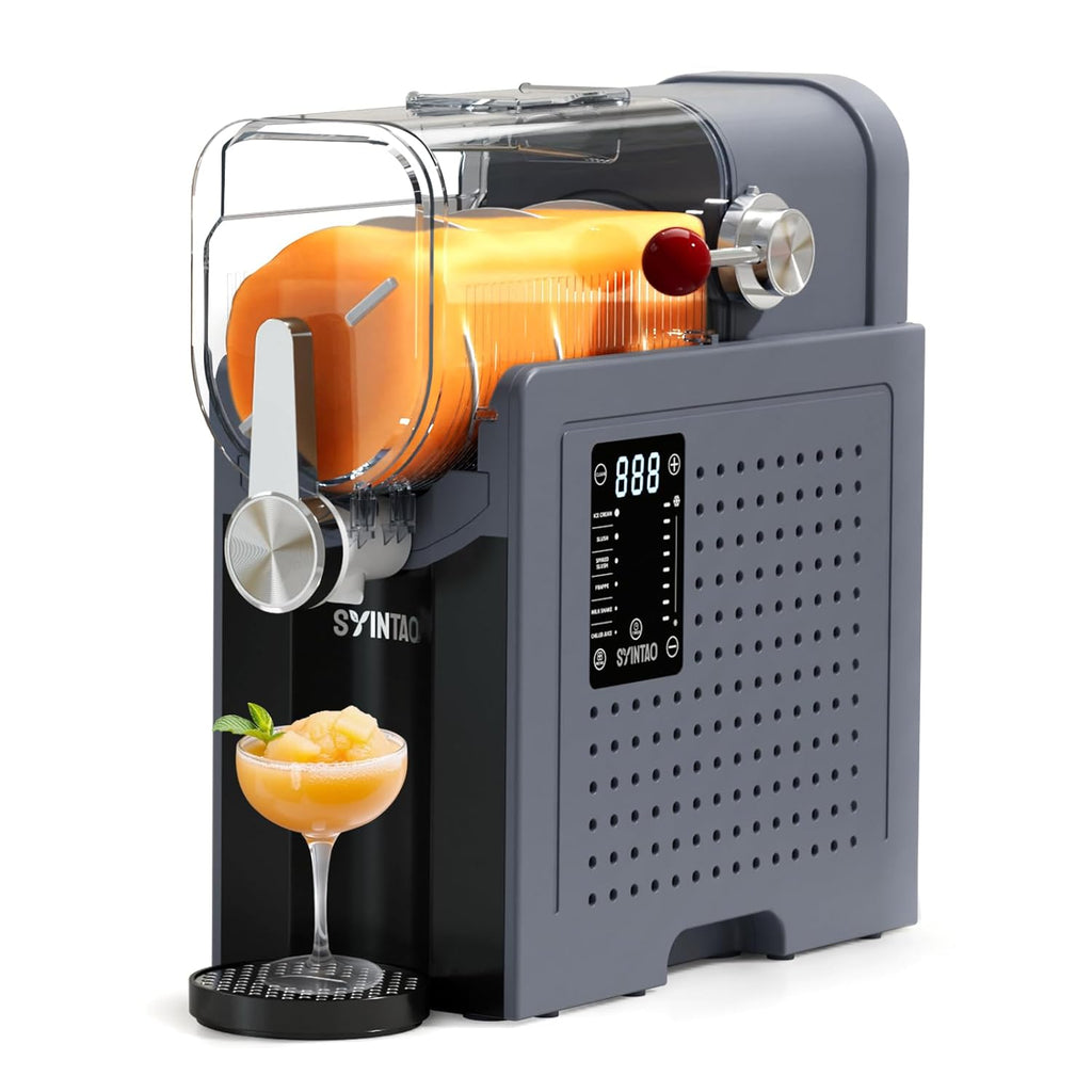 Slushie Machine – No Ice Needed, Ouddy Popsicles Molds (Gray)