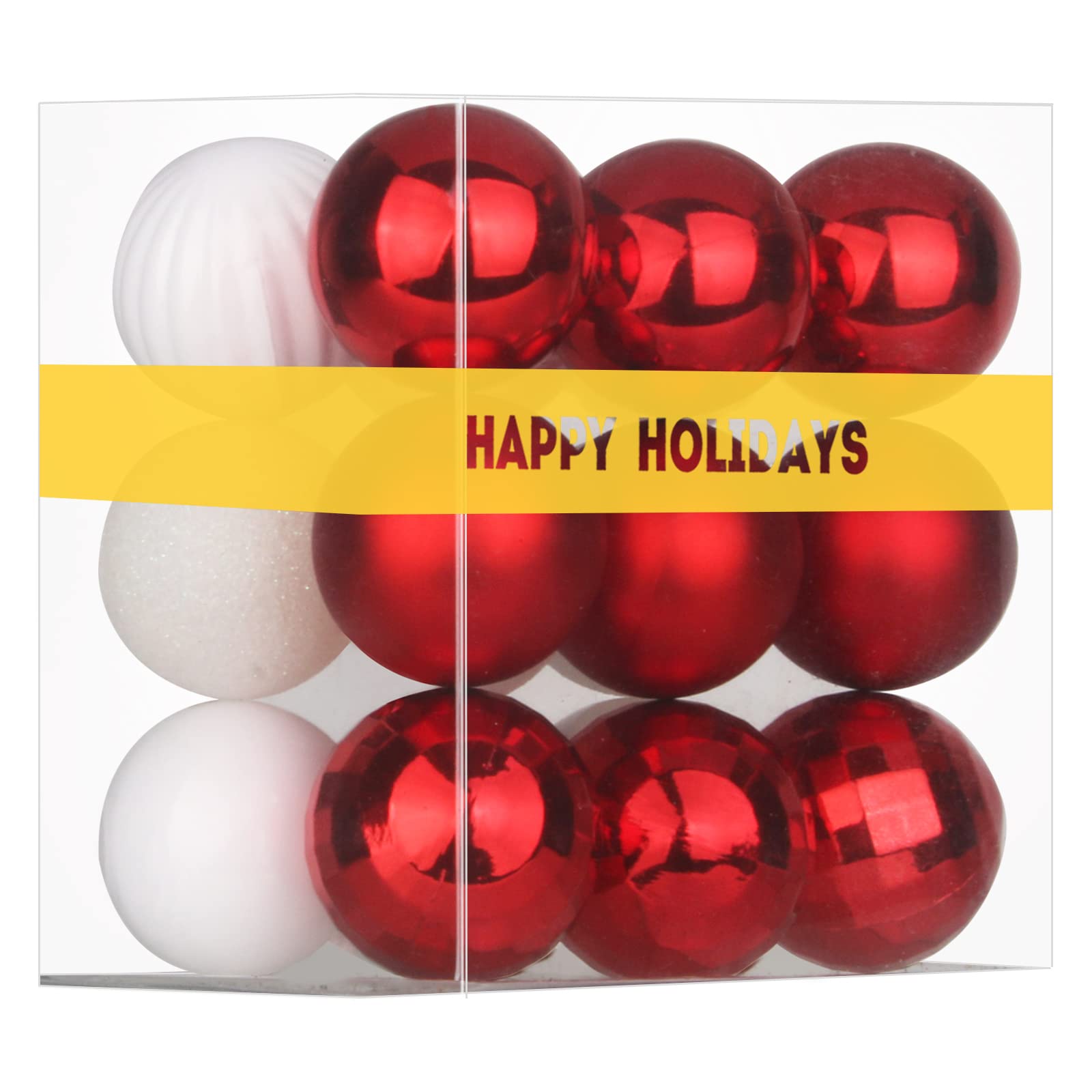 Bubblegun Pink 1.6" Small Christmas Balls Christmas Tree Decoration Ornaments Shatterproof Hanging Balls for Birthday Halloween Holiday Wedding Decorations Set of 12pcs