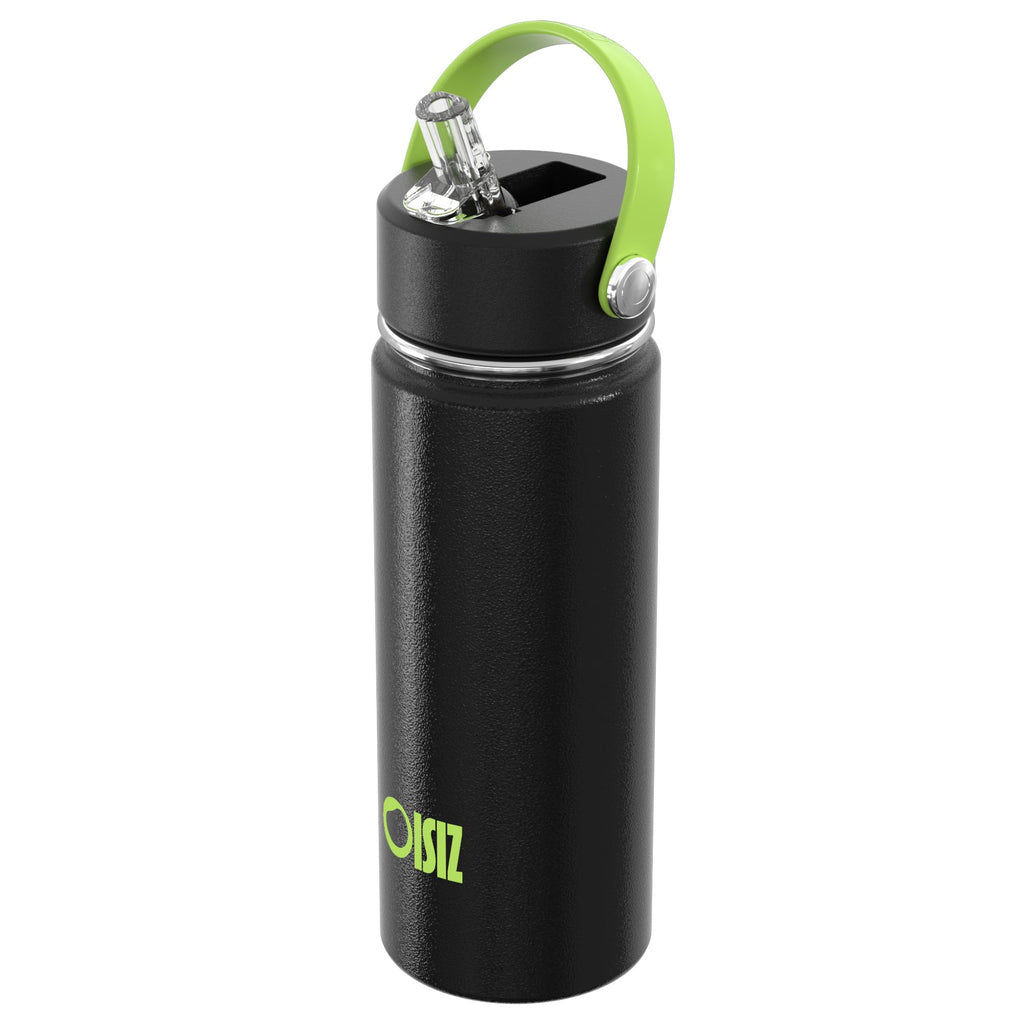 OISIZ Kids Water Bottle with Straw Lid 14oz, Vacuum Insulated 316 Stainless Steel Water Bottles for Kids for School, Leakproof Water Bottle, BPA Free and Keep Cold for 24 Hours
