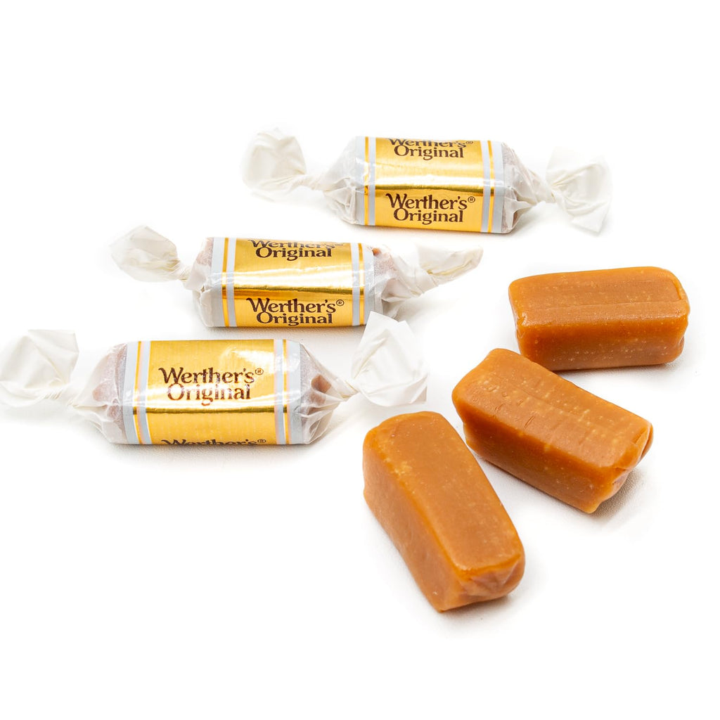 ORIGINAL Caramel Hard Candy 1 lb – Bulk Bag, Classic Cream and Caramel Flavors, Individually Wrapped (82 Pieces)