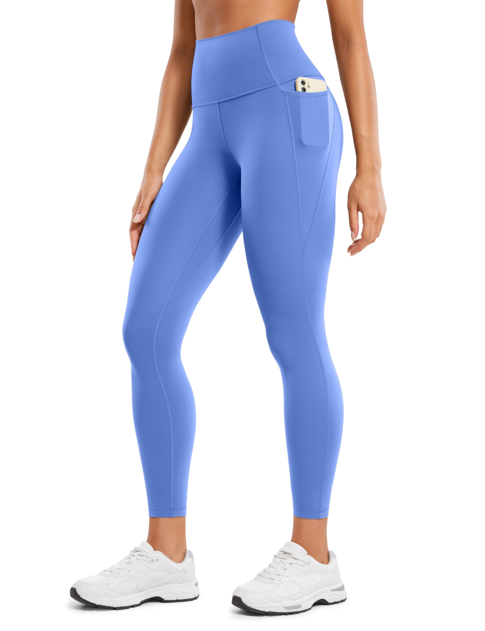 CRZ YOGA Butterluxe Workout Leggings Pockets 25'' - High Waisted Gym Womens Yoga Pants Buttery Soft