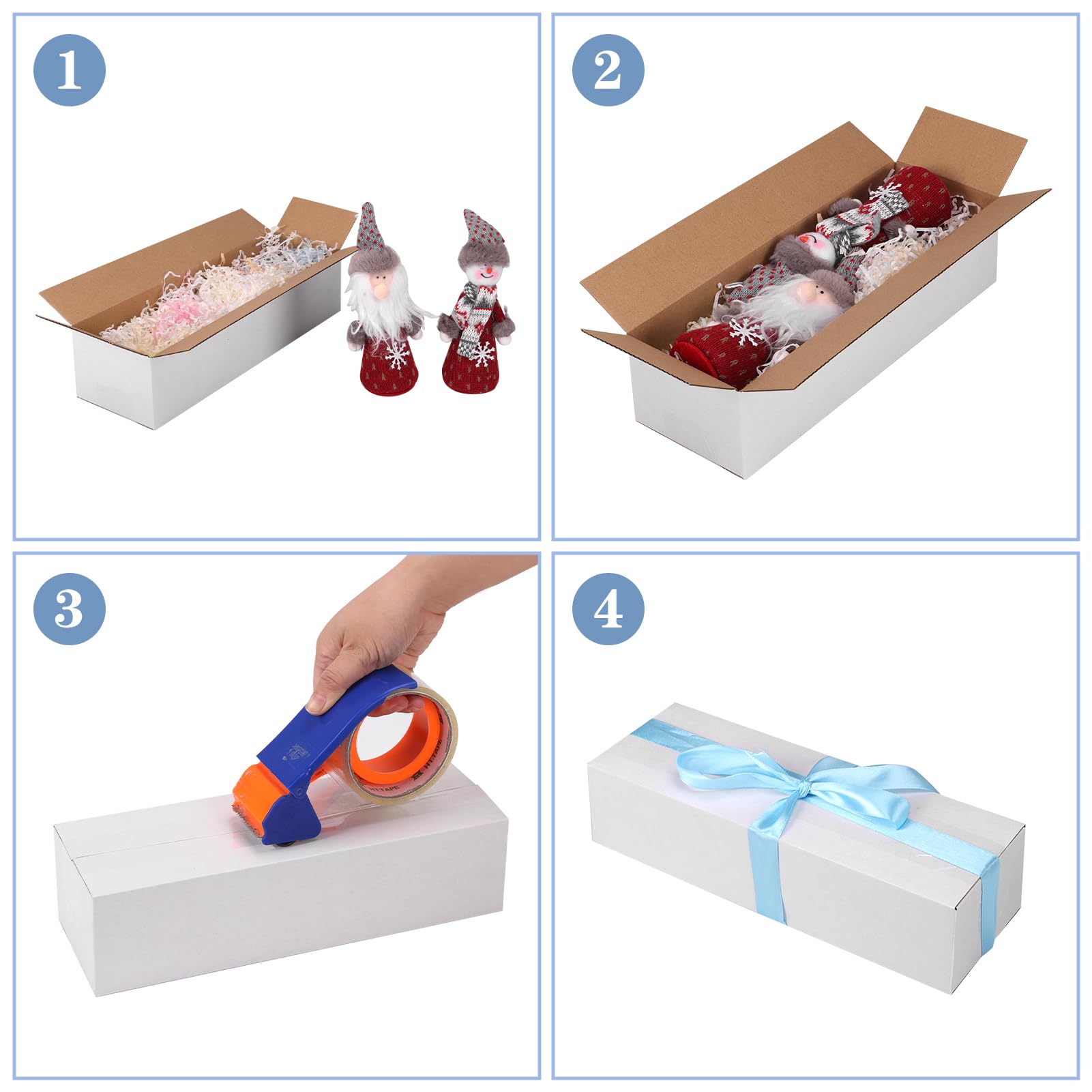 Hoikwo 40 Pack 4x4x2 Shipping Boxes for Small Business, Black Packaging Cardboard Boxes, Moving Mailing Packing Box