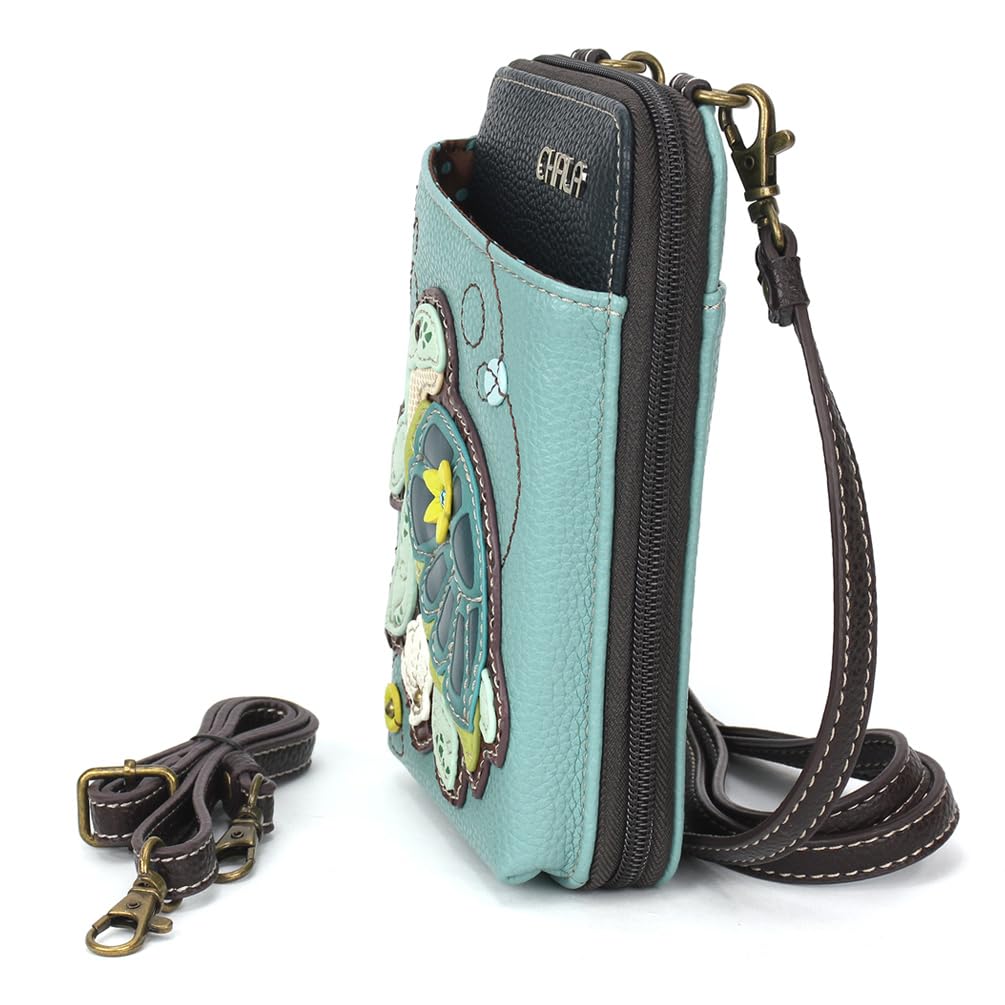 CHALA Wallet Crossbody Cell Phone Purse - Women Faux Leather Multicolor Handbag with Adjustable Strap